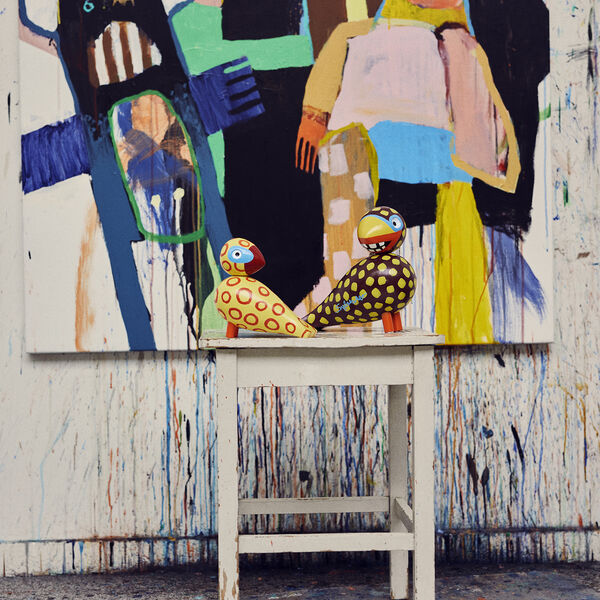 Sångfågel x Leif Sylvester 2025, blue eyes, Kay Bojesen Denmark