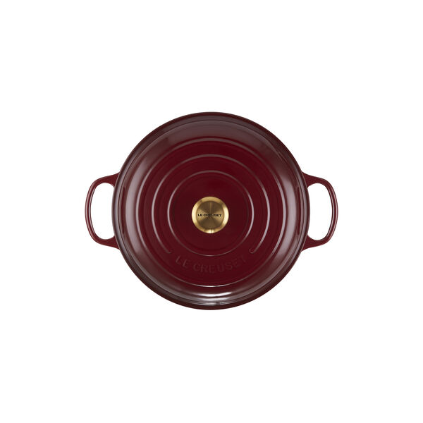 Signature gjutj&auml;rn buff&eacute;tgryta 30 cm, garnet, Le Creuset