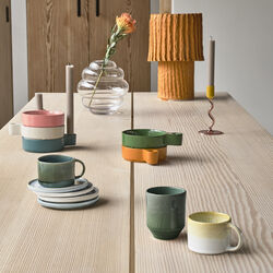 Styles mugg med öra 2 st., gul/gräddvit, Villa Collection