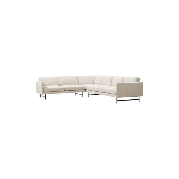 562A Calmo Elements Sofa, Ecriture 0210/svart steel, Fredericia Furniture