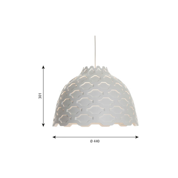 LC Shutters pendel, vit, Louis Poulsen