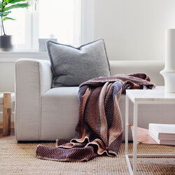 FRI Throw, by the fire, R&oslash;ros Tweed