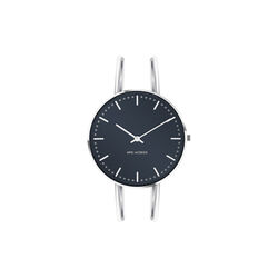 City Hall armbandsur, oxford blue/steel, Arne Jacobsen Watches