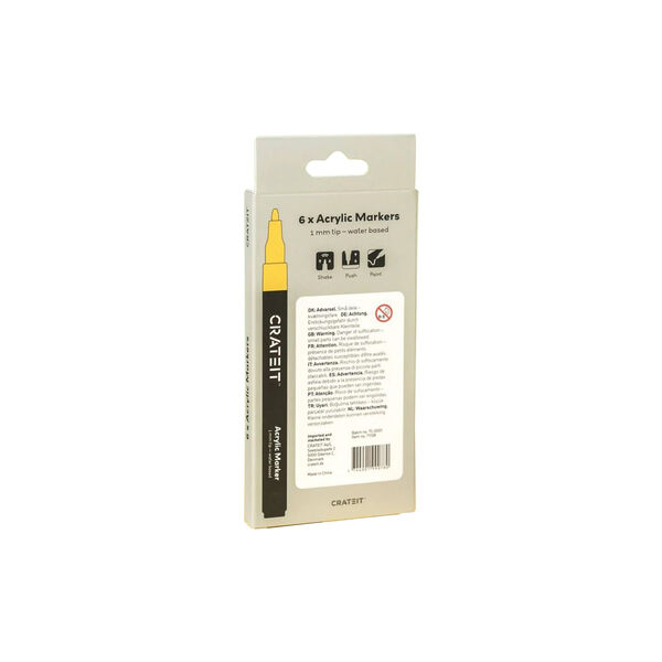 Markers 6 pcs. Markers 6 pcs., Crateit