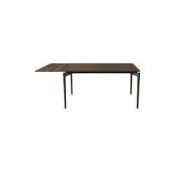 PURE Dining Table L140 incl. 1 Extension Leaf, smoked oak, Bruunmunch Furniture