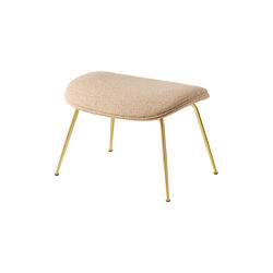 Beetle Ottoman Fully Upholstered, Around Boucl&eacute; 004/brass semi matt, GUBI
