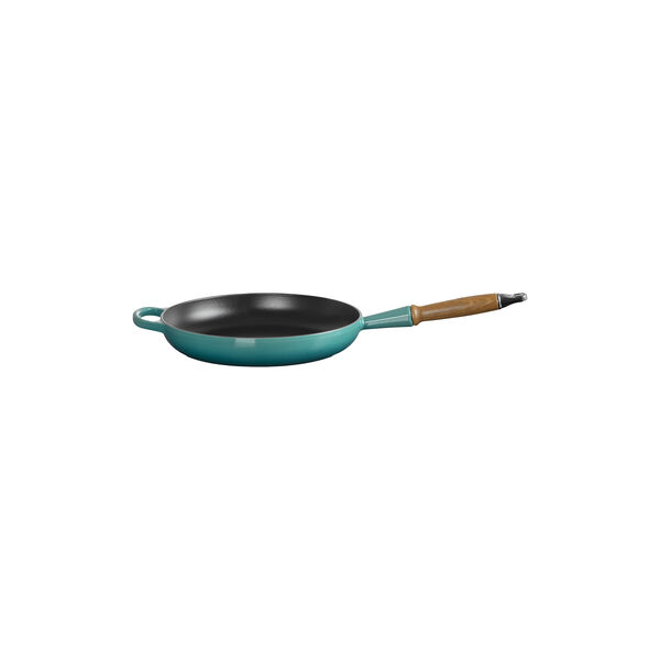 Signature gjutj&auml;rn stekpanna med tr&auml;handtag &Oslash; 28 cm, bleu riviera, Le Creuset
