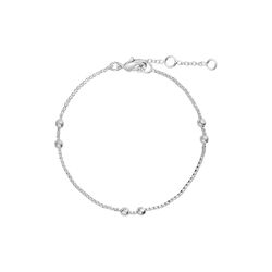 Camille armband, f&ouml;rsilvrat, Pure by Nat