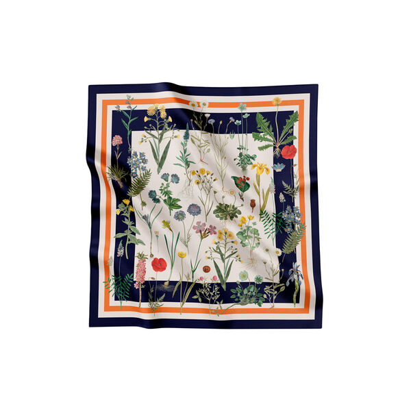 Flower Field sidenscarf, Flora Danica Denmark