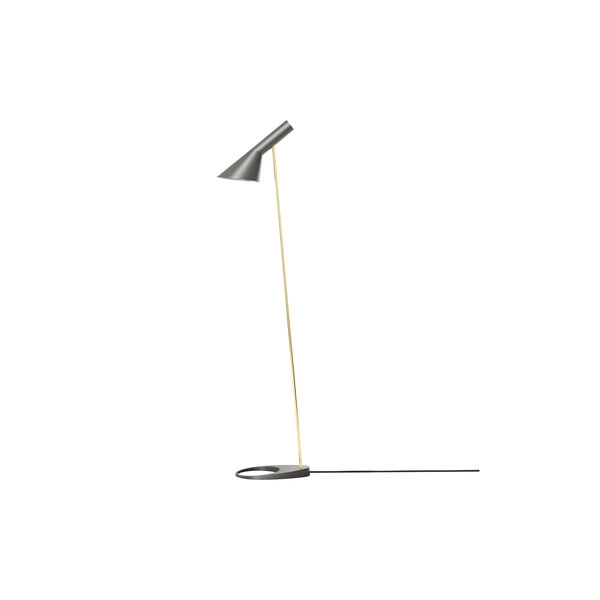 AJ Golvlampa, brass/warm grey, Louis Poulsen