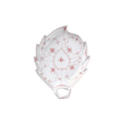 Coral Fluted Half Lace Leaf fat 23 cm, Royal Copenhagen