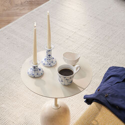 Blue Fluted Plain Candle Holder 7,5 cm, Royal Copenhagen