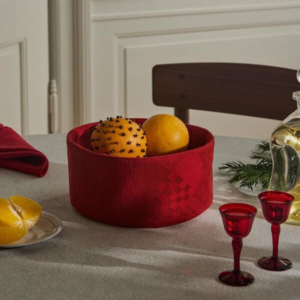 CHRISTMAS Br&ouml;dkorg, deep red, Georg Jensen Damask
