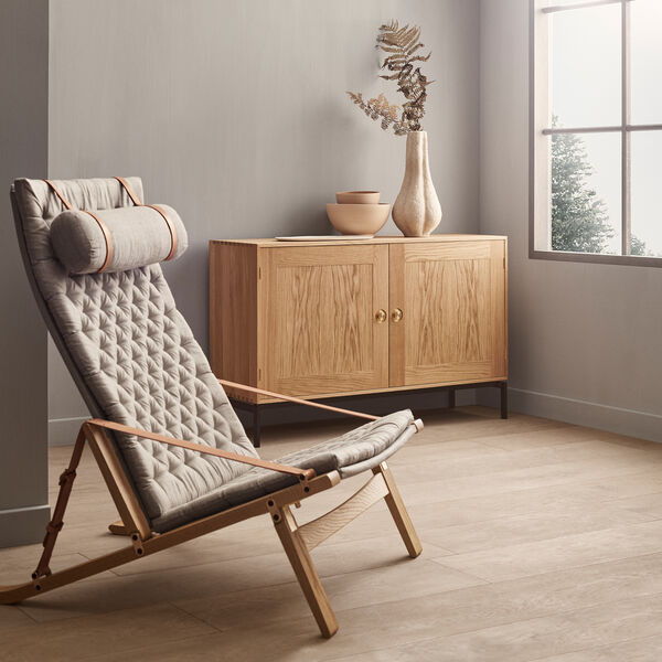 FK10 Plico loungestol, vitoljad ek/natur, Carl Hansen & S&oslash;n
