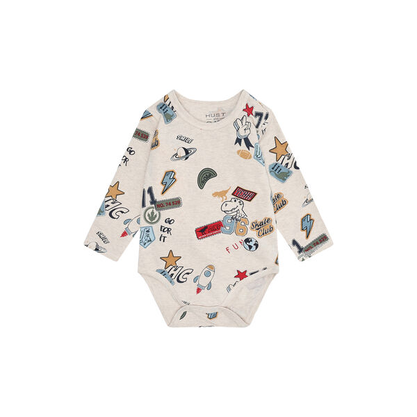 Hcbuster Badges Long Sleeved, wheat melange Hcbuster Badges Long Sleeved, wheat melange, Hust & Claire