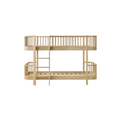 Wood Original | 90x200 cm | Oak | Low Bunk Bed, Oliver Furniture