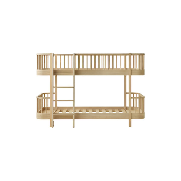 Wood Original | 90x200 cm | Oak | Low Bunk Bed, Oliver Furniture