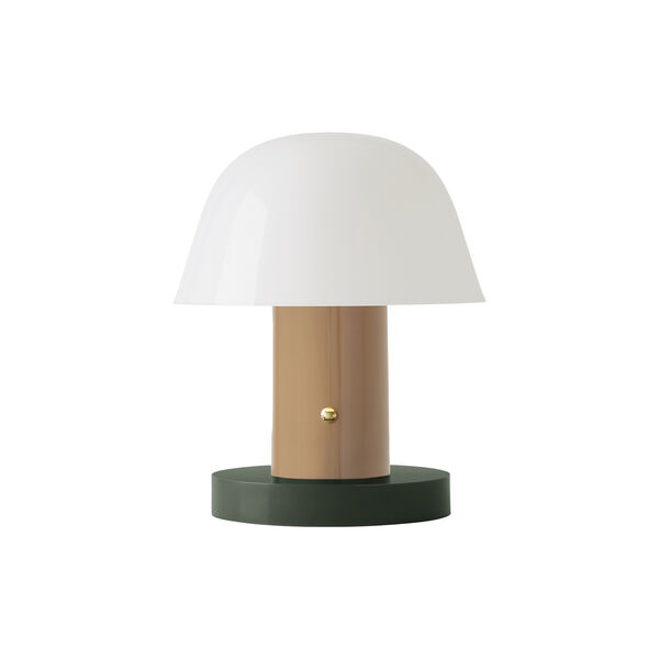 Setago JH27 Portable Table Lamp, nude/forest, &Tradition