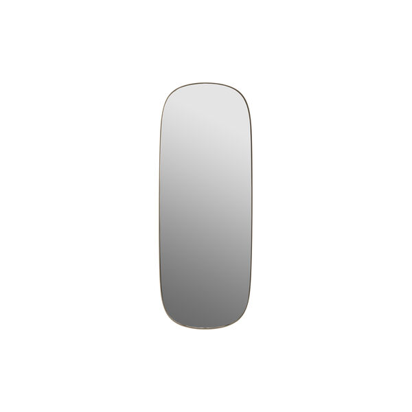 Framed Mirror, taupe/clear, Muuto
