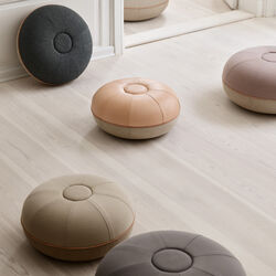 Pouf, grey Pouf, grey, Fritz Hansen