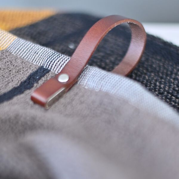 Magnetic Towel holder, brown, Nordan Home
