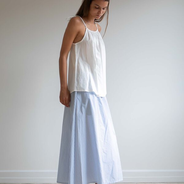 Agnes Skirt, mattress stripe, Studio Feder