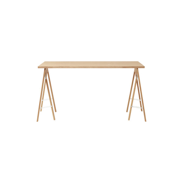 Linear Tabletop, white oiled oak, Form & Refine