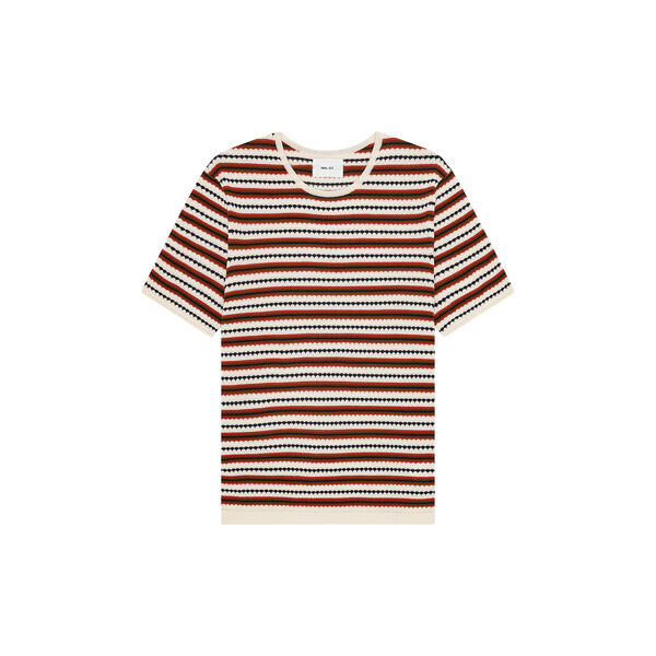 Bari t-shirt 6686, Ivory multi, NN.07
