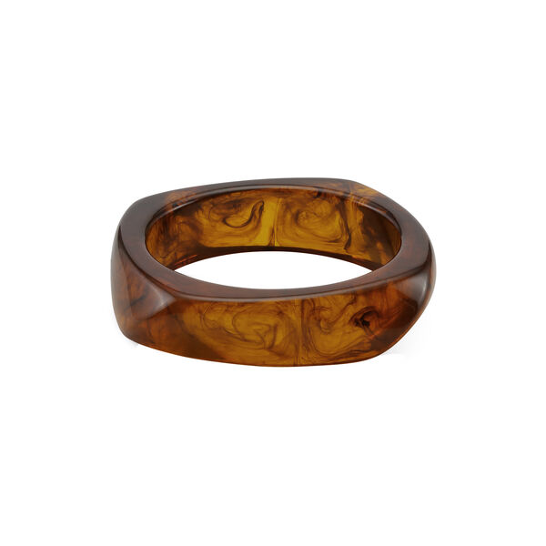 Chunky Bangle, golden brown, SUI AVA