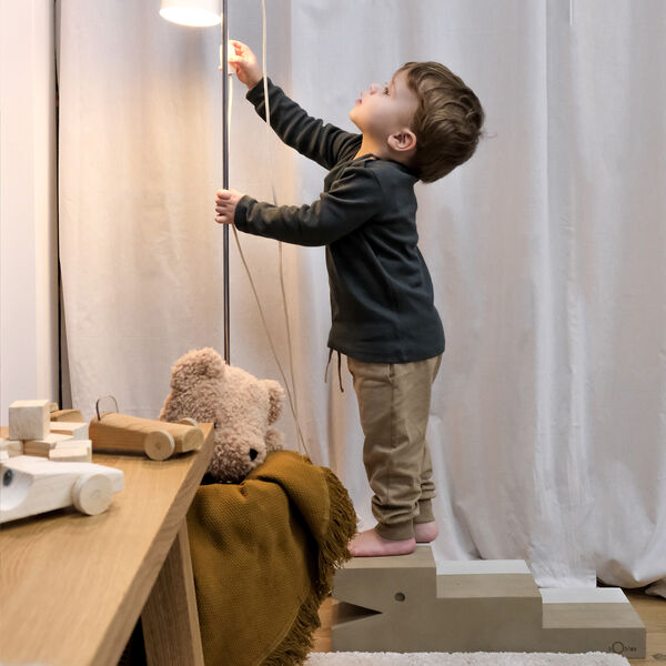 Krokodil M, sand grey, bObles