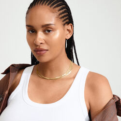 KIRA Halsband, guldpläterat, Pilgrim