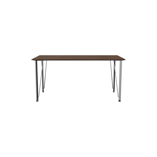 FH3605™ skrivbord, walnut/chrome, Fritz Hansen