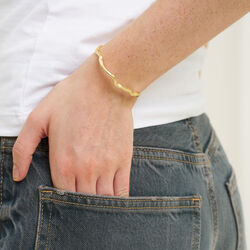 Nina bangle armband, silverpläterat, Pure by Nat