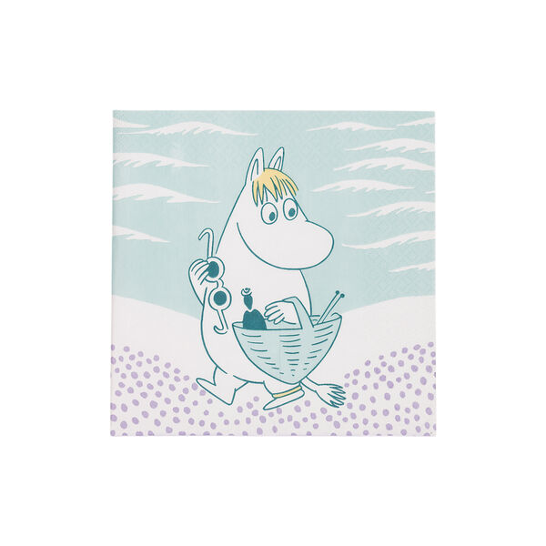 Moomin Beach Day paper napkin, Moomin Arabia