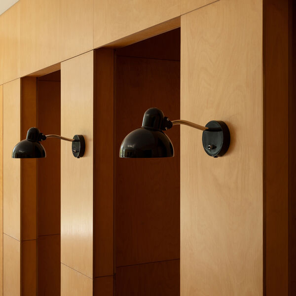 KAISER idell&trade; 6567-W Wall Lamp, glossy black, Fritz Hansen