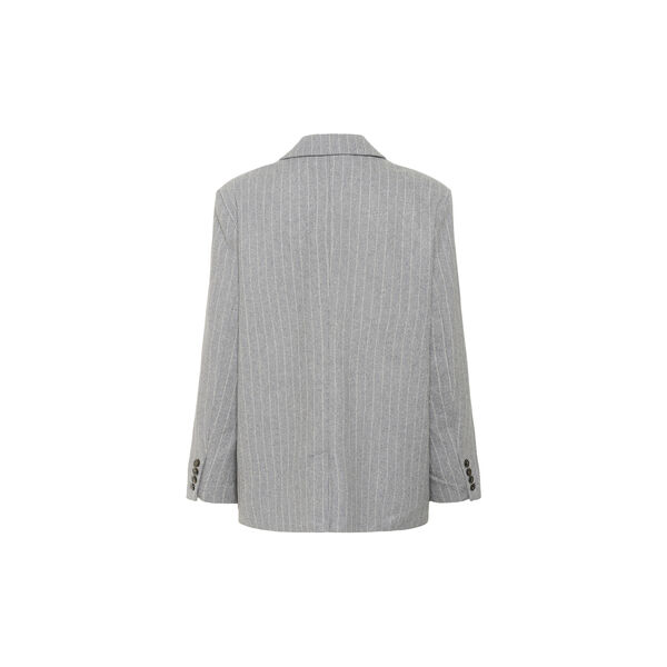 SomayaPW Blazer, medium grey pinstripe, Part Two