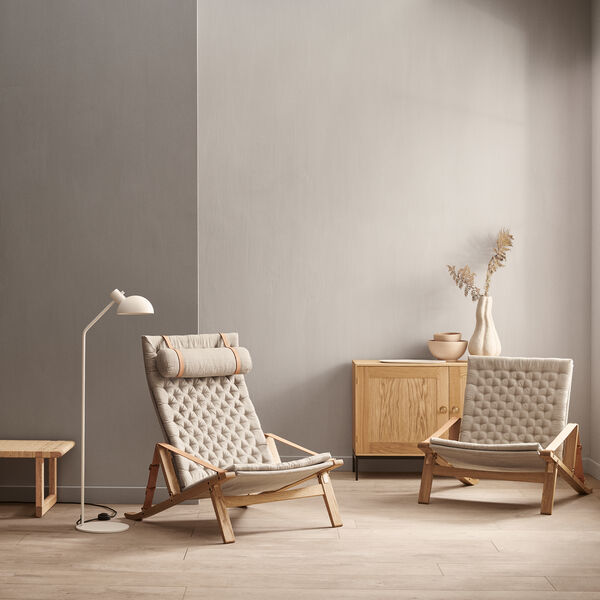 FK10 Plico loungestol, vitoljad ek/natur, Carl Hansen & S&oslash;n