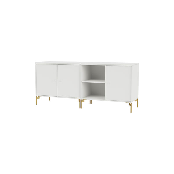 SAVE Lowboard with Brass Legs, 01 white, Montana Furniture