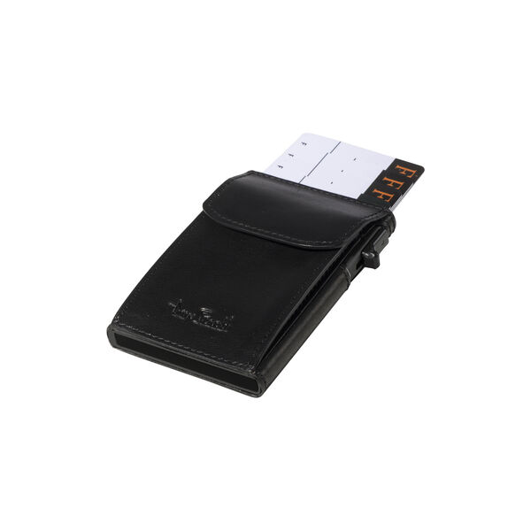 Slim Cardholder with coinpocket, black, Tony Perotti