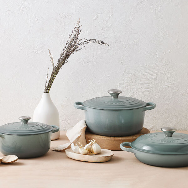 Signature rund gryta &Oslash; 20 cm, sea salt, Le Creuset