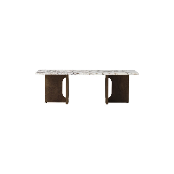 Androgyne Lounge Table | Dark Stained Oak/Calacatta Viola, Audo Copenhagen