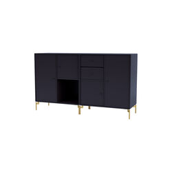 COUPLE Sideboard with Brass Legs, 147 shadow, Montana Furniture