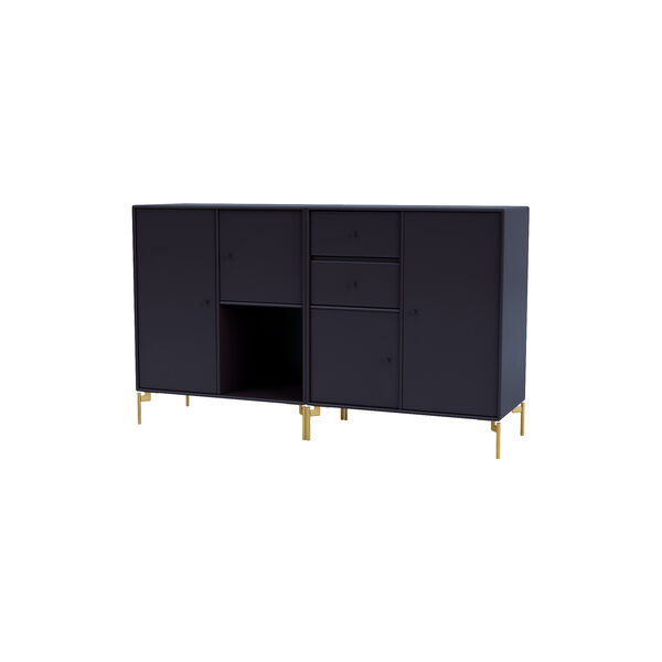 COUPLE Sideboard with Brass Legs, 147 shadow, Montana Furniture