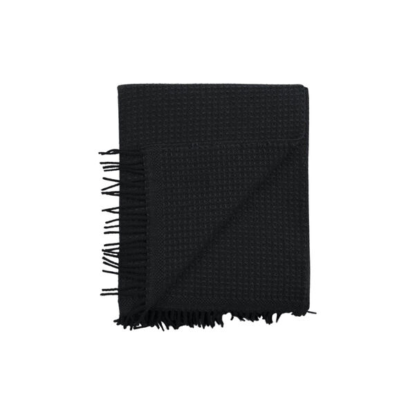 VEGA Throw, black, R&oslash;ros Tweed