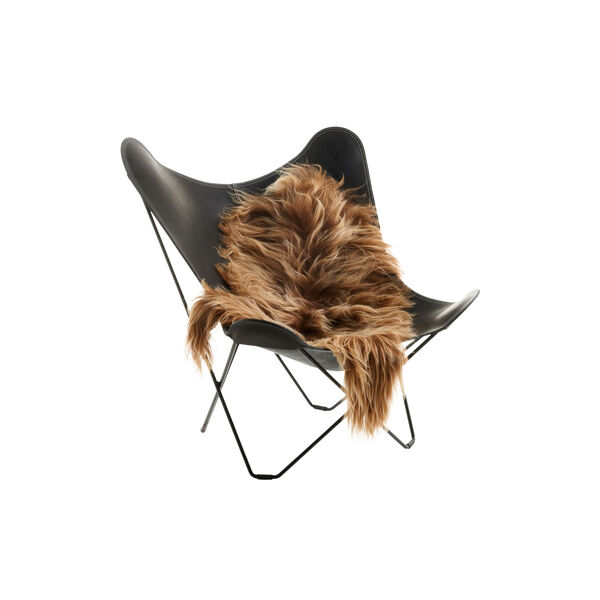 Isländsk långhårig fårskinn, rusty brown, NATURES Collection