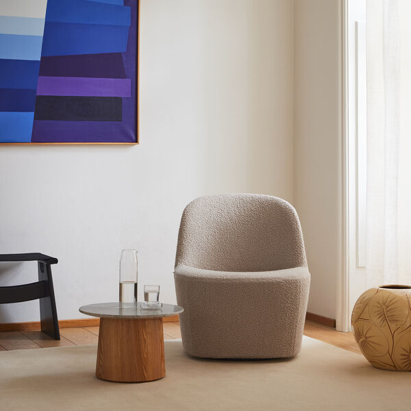 Niveau Soffbord &Oslash; 45 cm, Tundra Grey/oiled ash, Fredericia Furniture