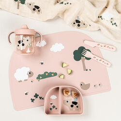 Tiny Farm Learning Spout Cup 2-handle, powder, Done by Deer