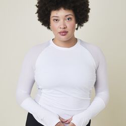 Ability Performance l&aring;ng&auml;rmad blus, crystal white, Cartel Copenhagen