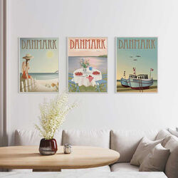 DANMARK fiskebådene plakat, ViSSEVASSE