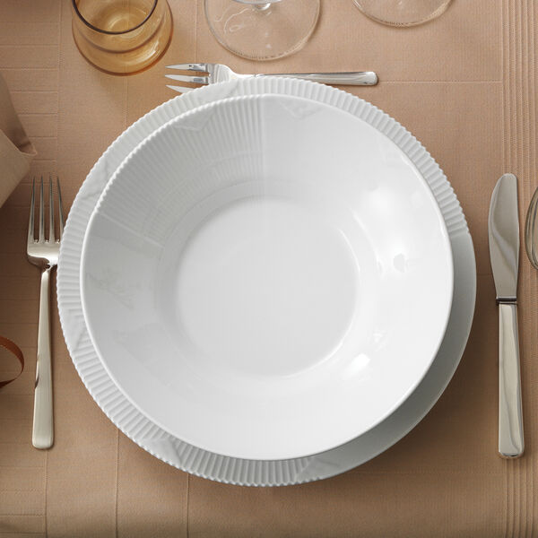 White Elements djup tallrik, 25 cm, Royal Copenhagen